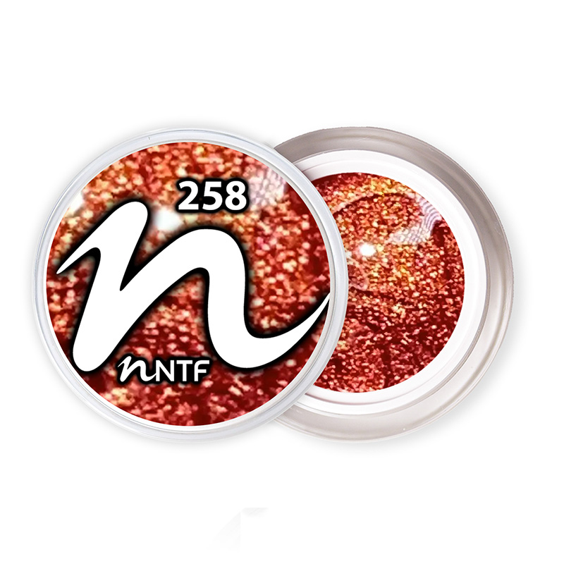 NTF Farbgel glimmer Flame 258